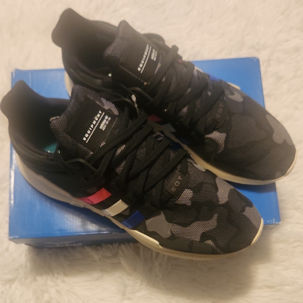 Adidas EQT Athletic Shoes Black Camo